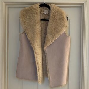 LOFT Women's Beige fur Vest